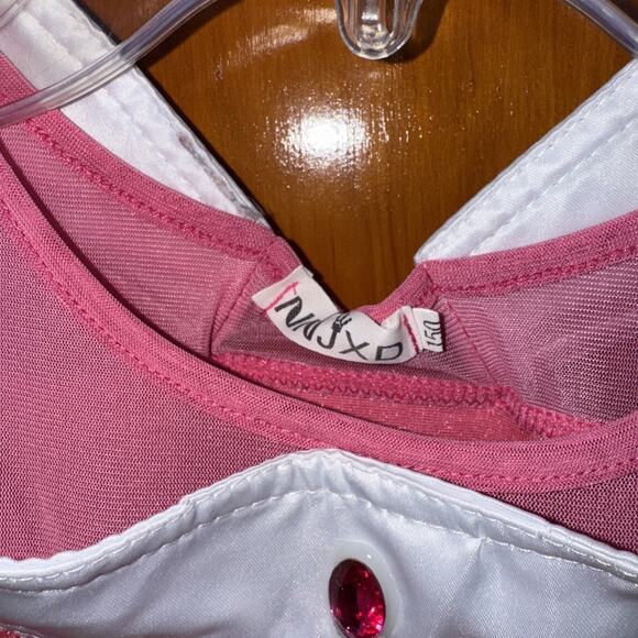 NNJXD Halloween Girl Pink PRINCESS DRESS Party Costume Fancy Dress 150 Size 12 - Picture 2 of 8